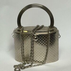 Sasha New York silver tone metal  Evening Bag EUC